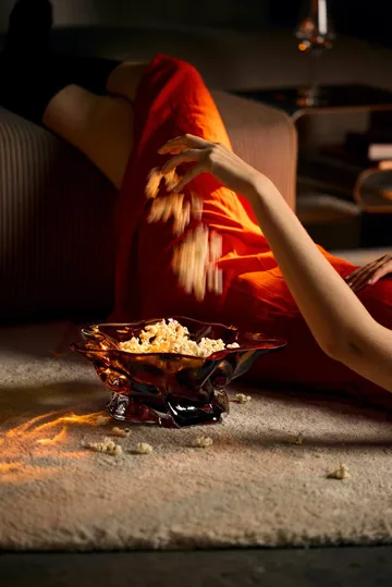Vena decorative bowl - Amber - AYTM