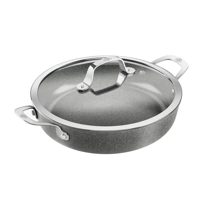 Salina Ceramic Granite serving pan with glass lid - 28 cm - Ballarini