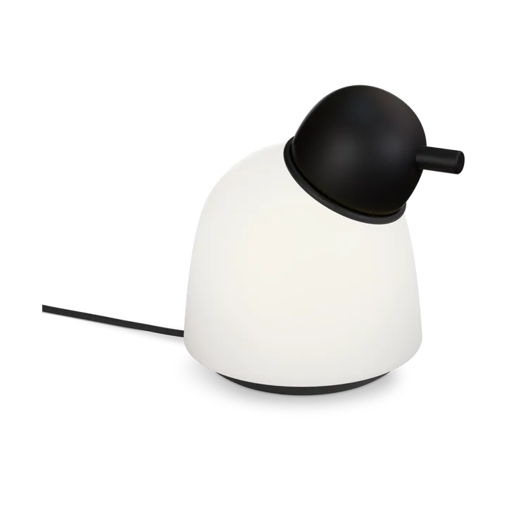 Bird table lamp 21.5 cm - Black opal glass - Belid