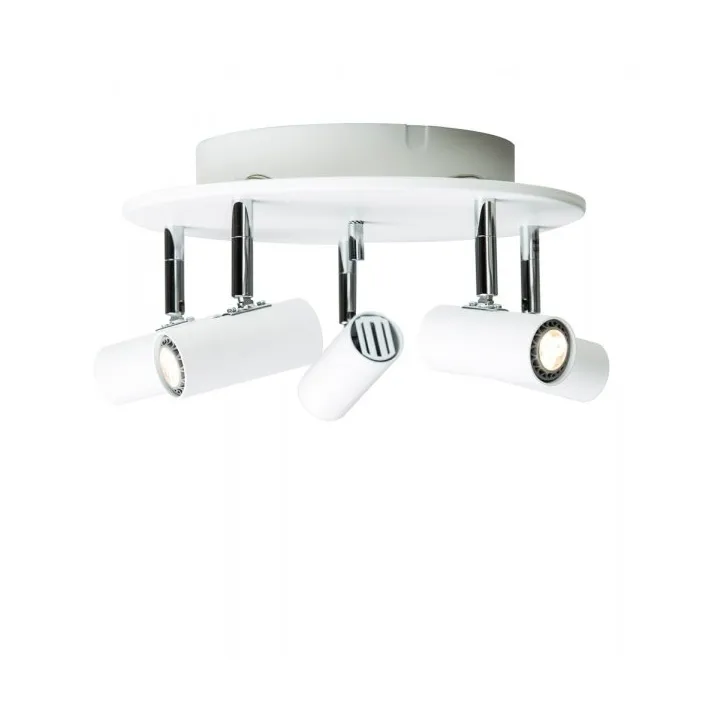 Cato 5-spotlight roundabout Ø24 cm - White - Belid