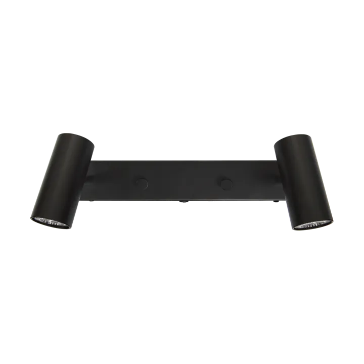 Cato wall lamp double - Matte black - Belid