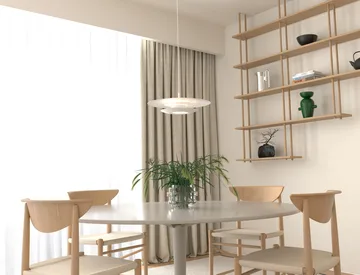Eclipse pendant lamp Ø 43cm - white - Belid
