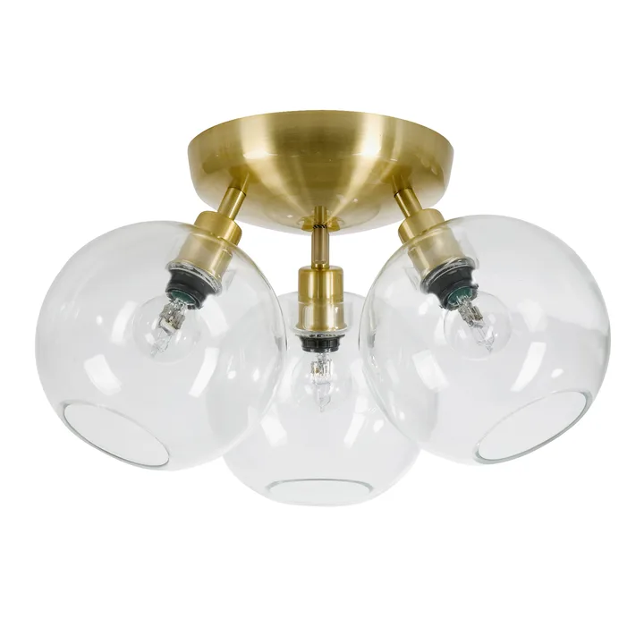 Gloria ceiling lamp Ø33 cm - brass-clear - Belid