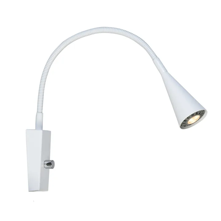 Ledro wall lamp - matte white - Belid