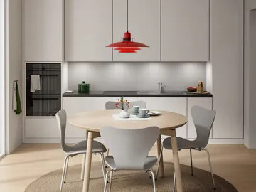 Primus pendant lamp Ø43 cm - Polished red-matte black - Belid