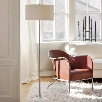 Soft floor lamp - Linen white-sand, Ø44x149.5 cm - Belid
