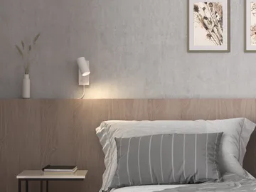 Tyson wall lamp Ø5.5 cm - White structure - Belid