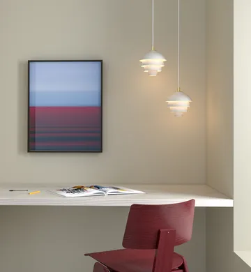 Valencia pendant Ø18 - Matt White - Brass - Belid