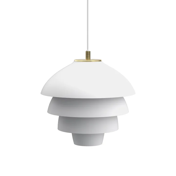 Valencia pendant Ø31.8 - Matt white - brass - Belid