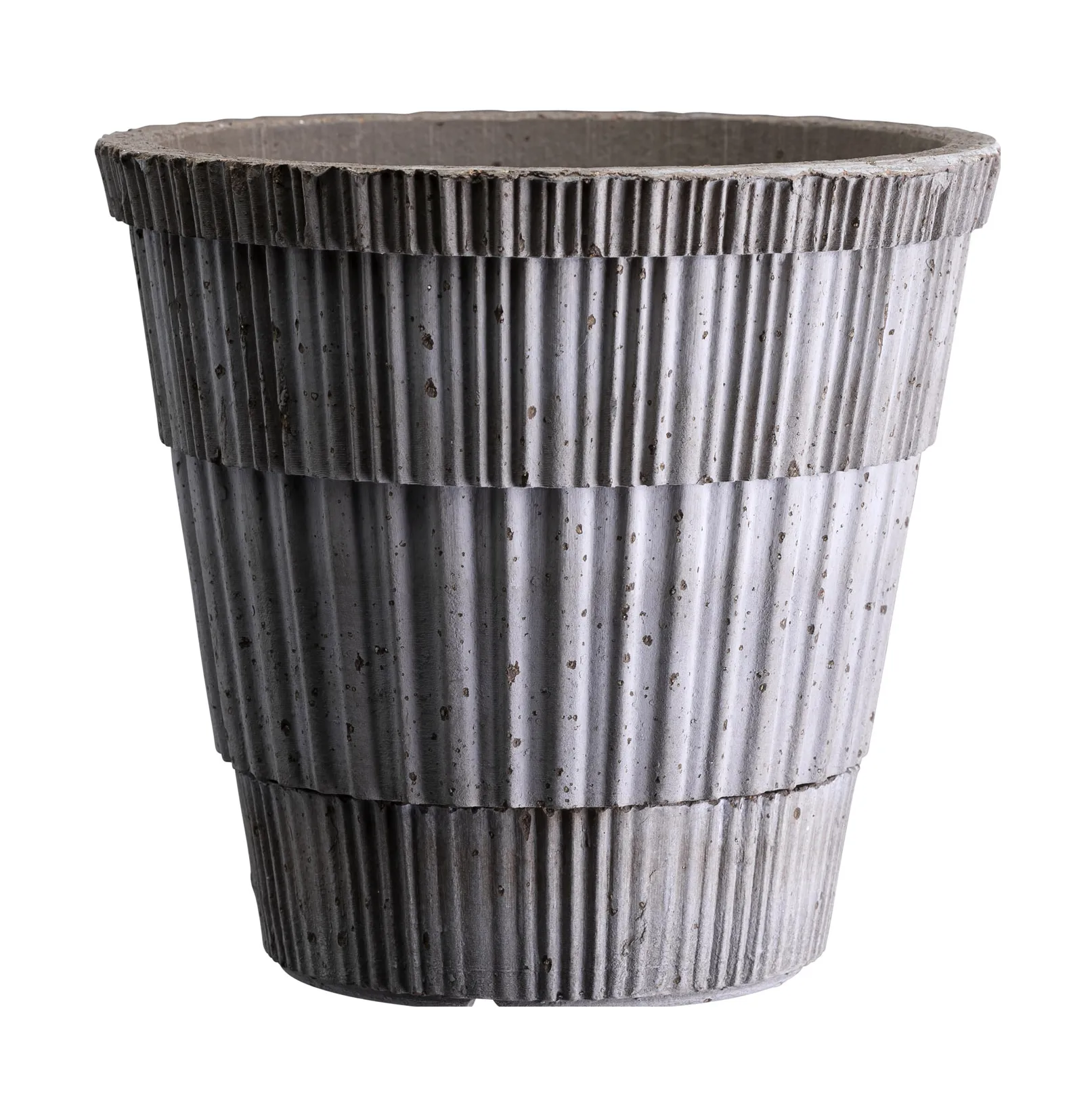 Atlas raw pot with saucer, Grey, Ø18 cm Bergs Potter