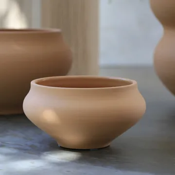 Belle raw bowl Ø25 cm - Pink - Bergs Potter