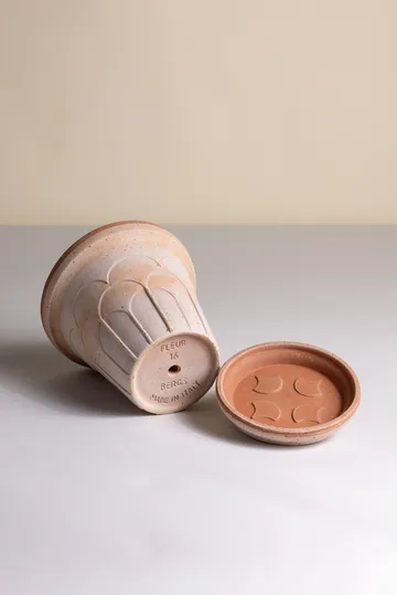 Fleur pot with saucer, 2 pieces - Pink, Ø16 cm - Bergs Potter
