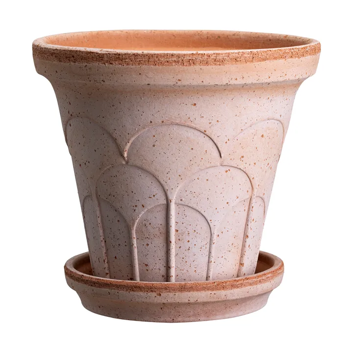 Fleur pot with saucer, 2 pieces - Pink, Ø18 cm - Bergs Potter