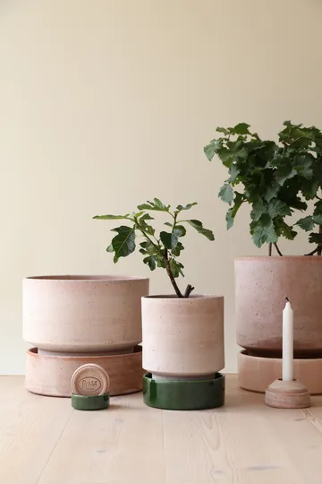 Hoff pot - Ø16 cm, Raw Rosa-Deep Burgundy - Bergs Potter