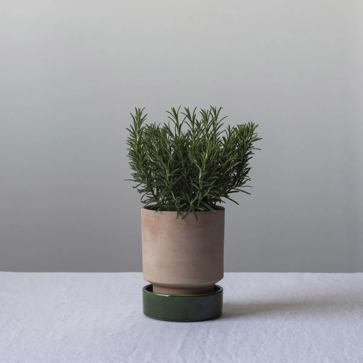 Hoff pot, Ø16 cm, Raw Rosa-Emerald Green Bergs Potter