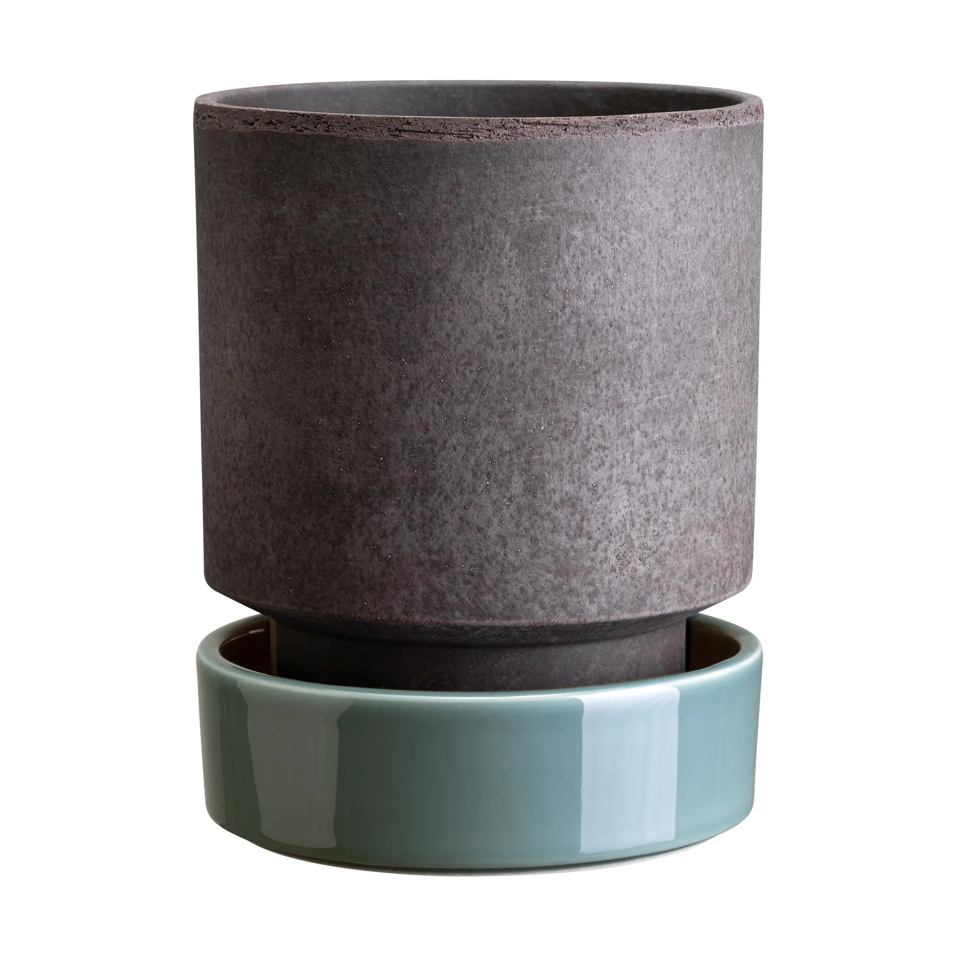 Hoff pot, Ø18 cm, Raw Grey-Misty Blue Bergs Potter
