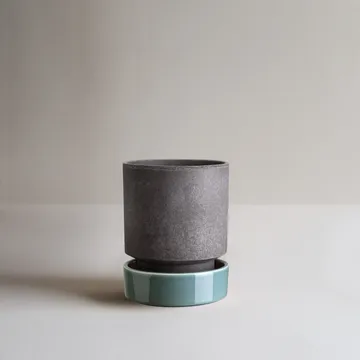 Hoff pot - Ø18 cm, Raw Grey-Misty Blue - Bergs Potter
