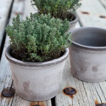 Parade flower pot Ø15 cm - grey - Bergs Potter