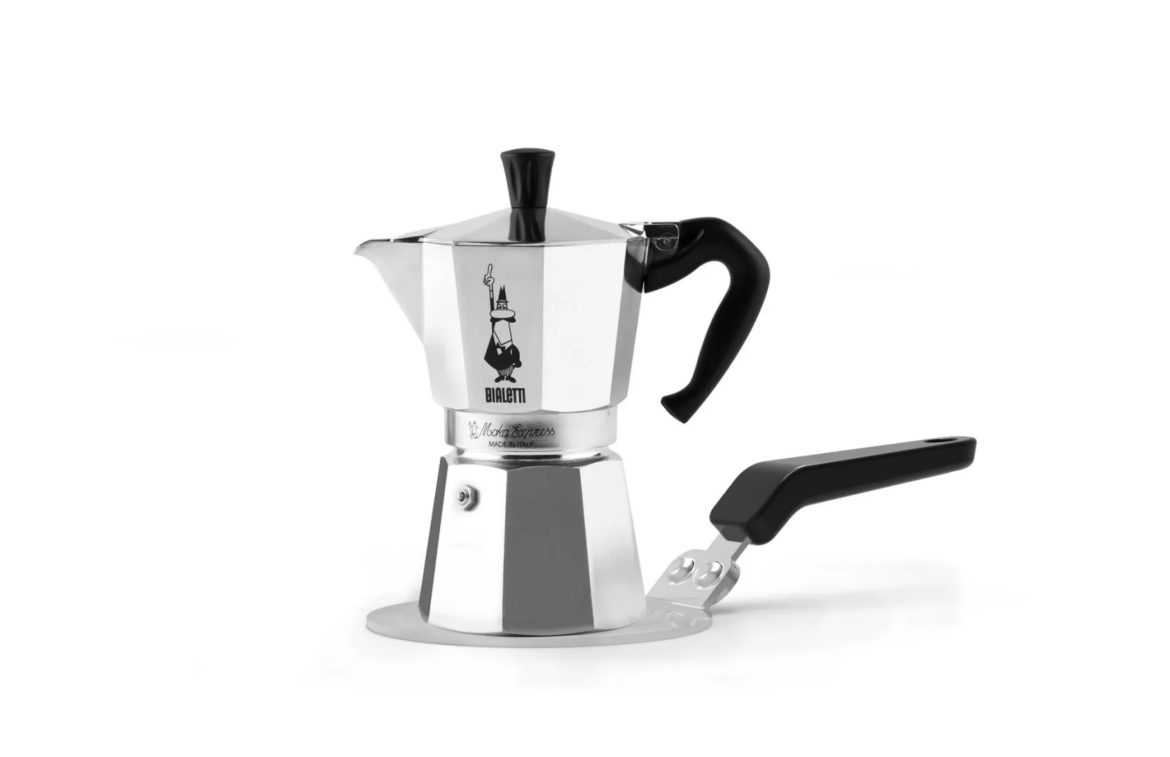 Bialetti induction plate Ø13 cm, Silver-black Bialetti