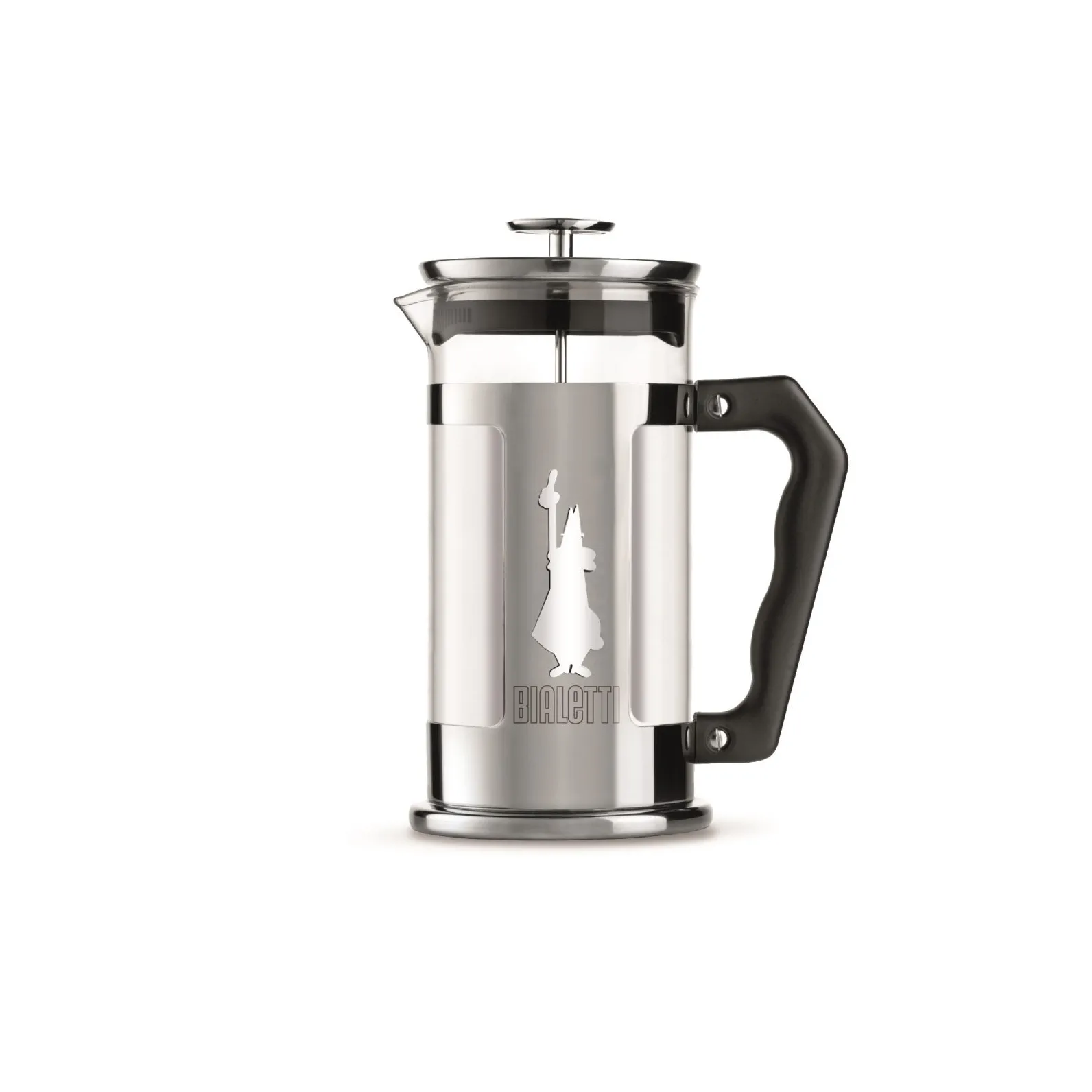 Preziosa coffee press 3 cups, Silver-black Bialetti