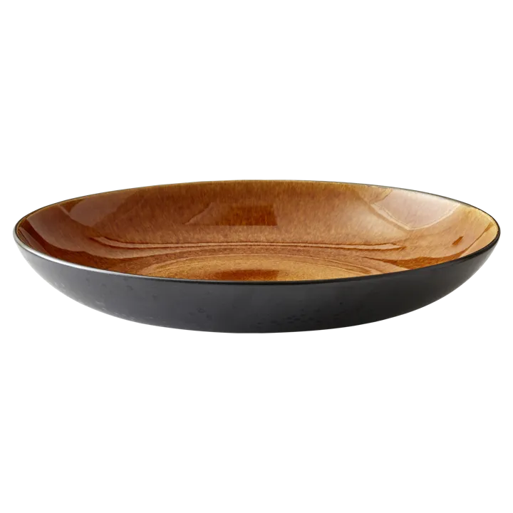 Bitz bowl Ø40 cm - Black-amber - Bitz