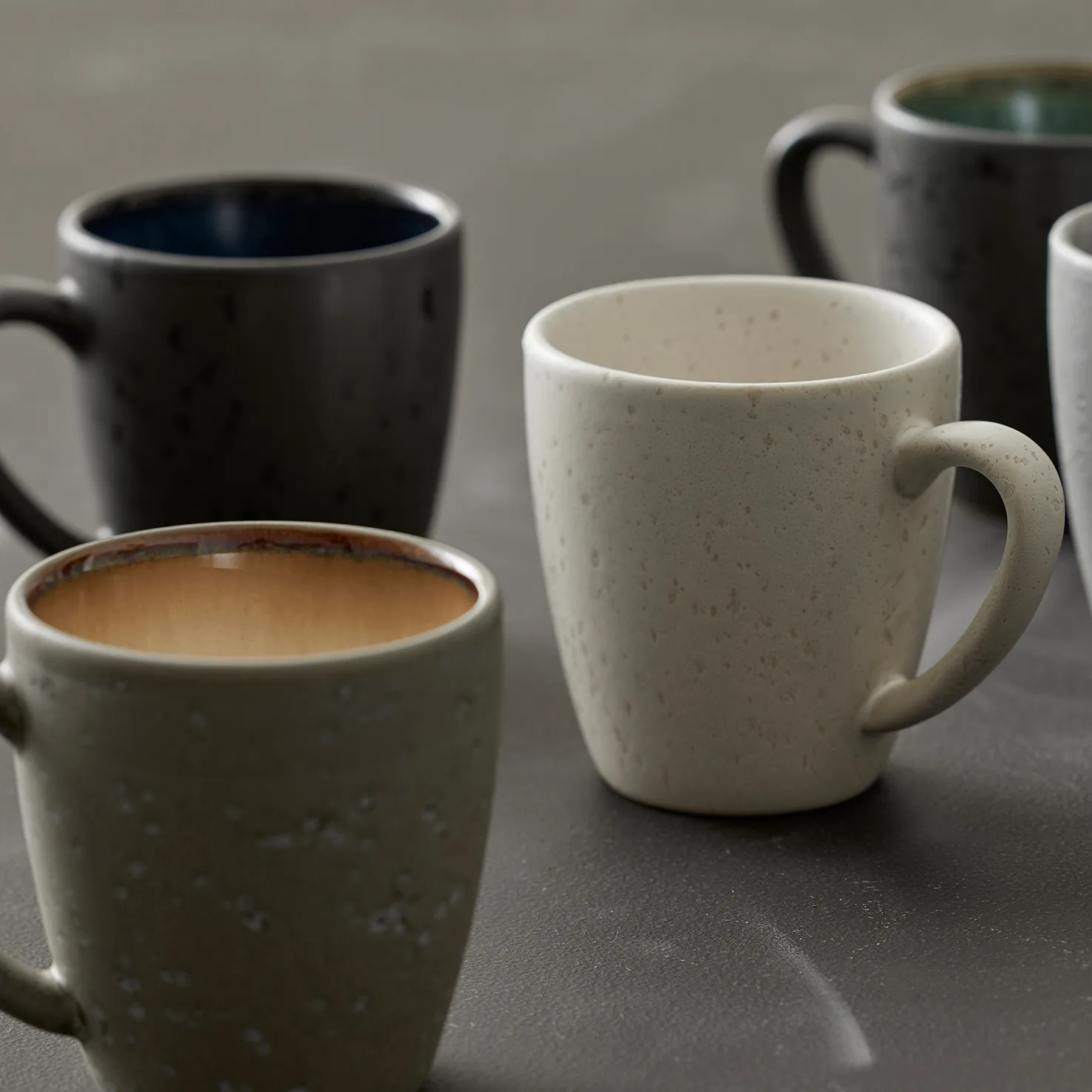 Bitz mug 19 cl black, black-amber Bitz