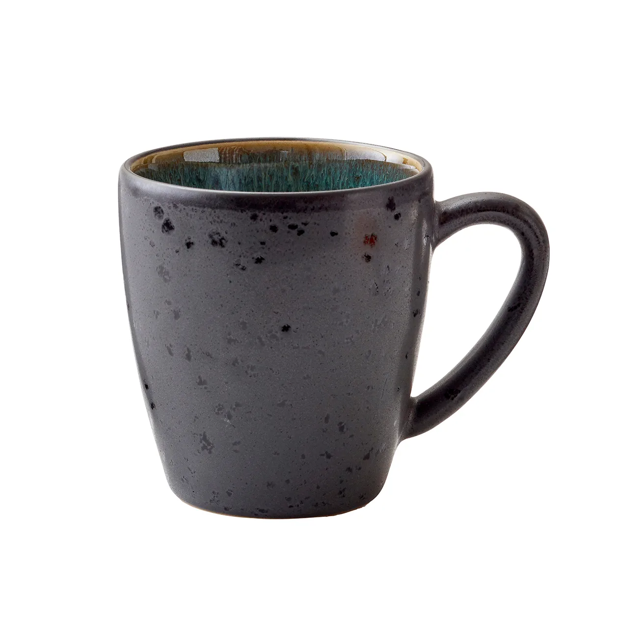 Bitz mug 19 cl black, black-green Bitz