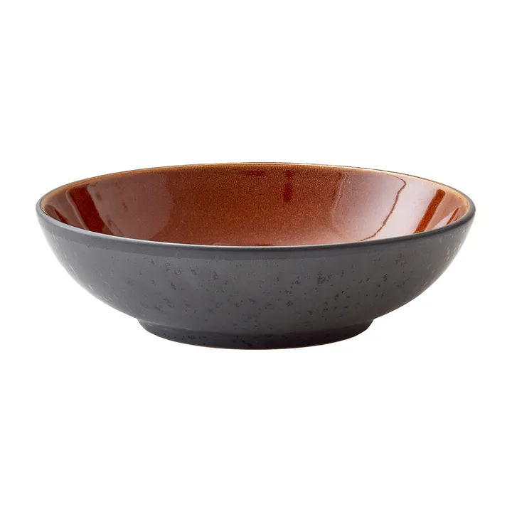 Bitz pasta bowl Ø20 cm black - black-amber - Bitz
