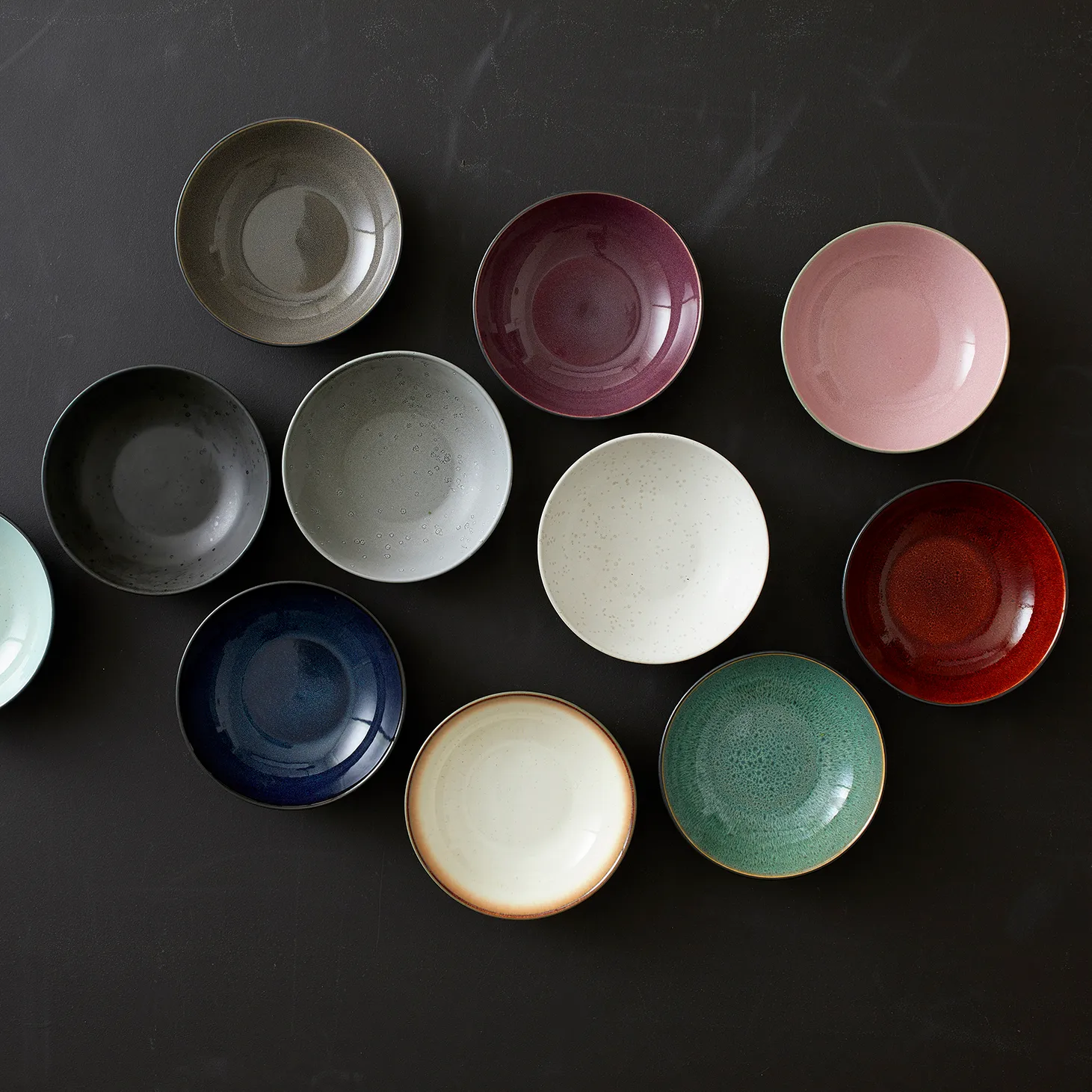 Bitz pasta bowl Ø20 cm black, black-amber Bitz