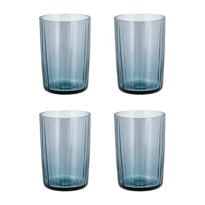 Kusintha drinking glass 28 cl 4-pack - Blue - Bitz