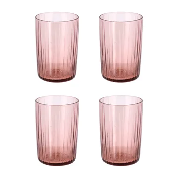 Kusintha drinking glass 28 cl 4-pack - Pink - Bitz
