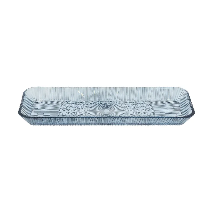 Kusintha serving dish rectangular 14x38 cm - Blue - Bitz