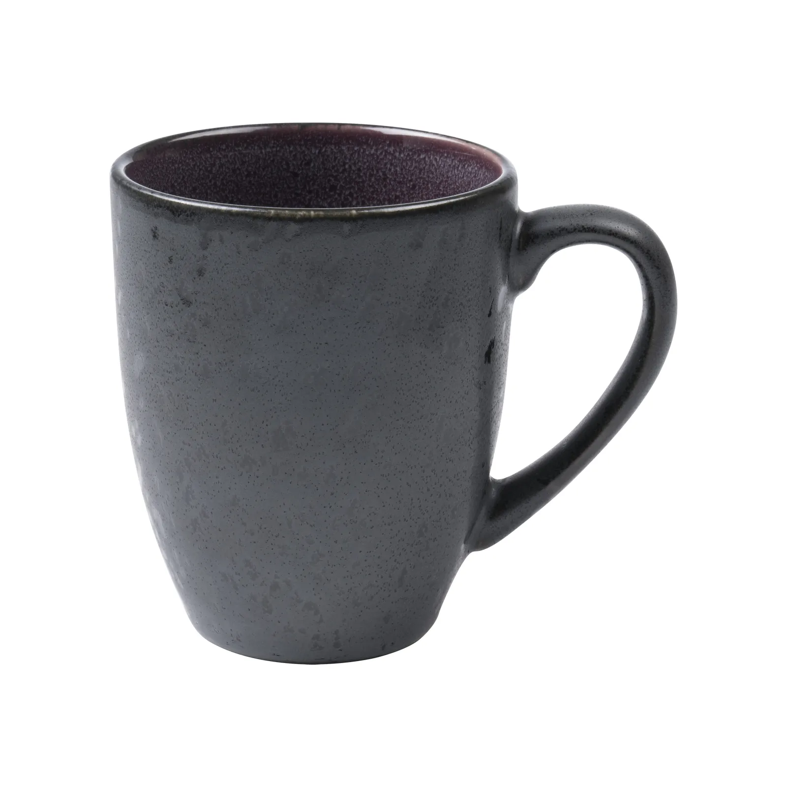 Mug 30 cl Stoneware, Black-purple Bitz