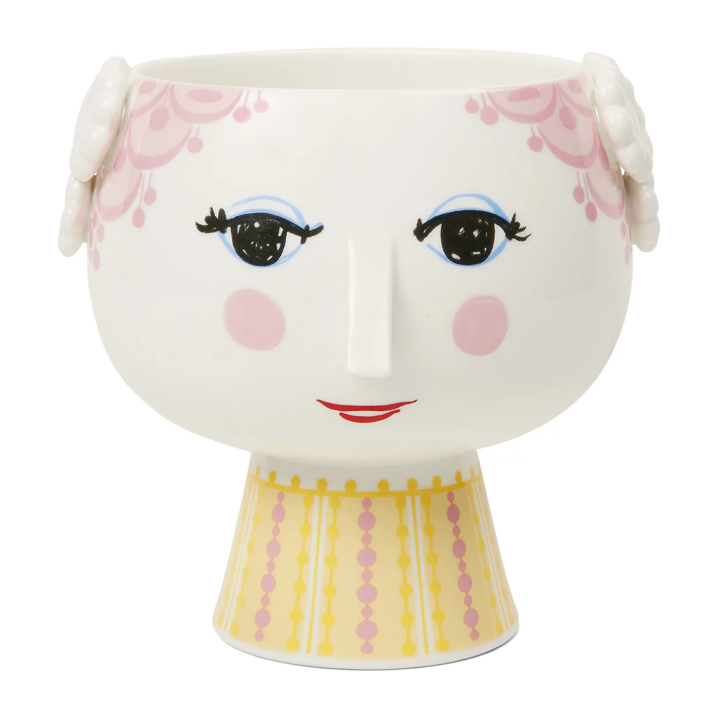 Eva flower pot on foot Ø 15.5 cm, Pink Bjørn Wiinblad
