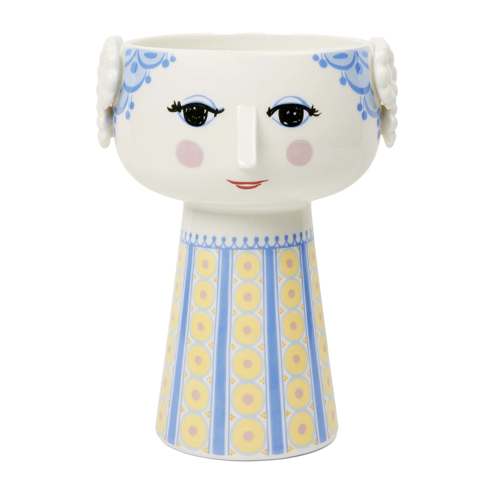 Eva vase 18.5 cm, Blue-blue Bjørn Wiinblad