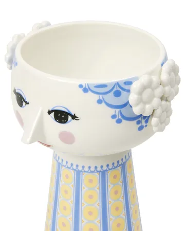 Eva vase 18.5 cm - Blue-blue - Bjørn Wiinblad