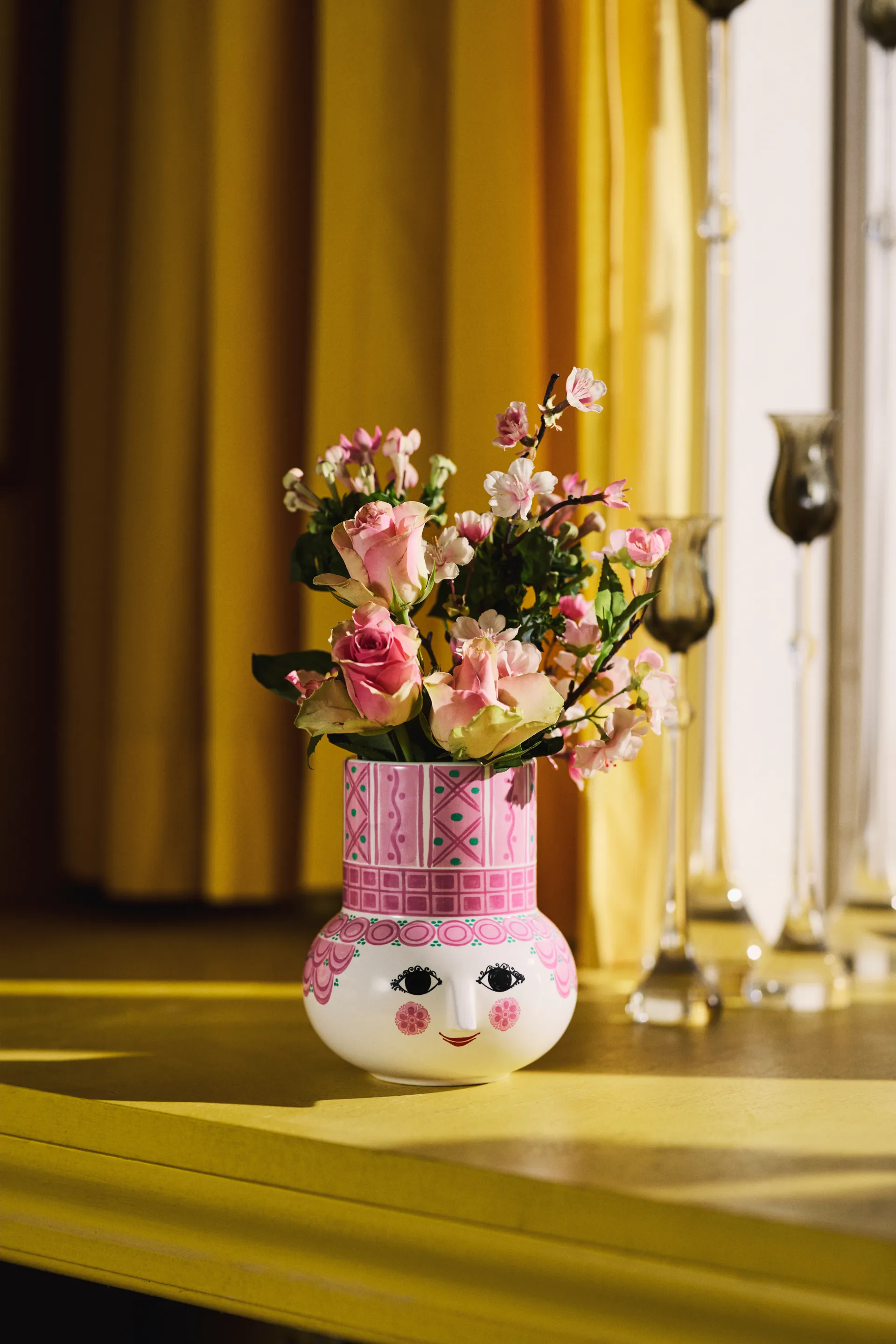 Olga vase 15 cm, Pink Bjørn Wiinblad