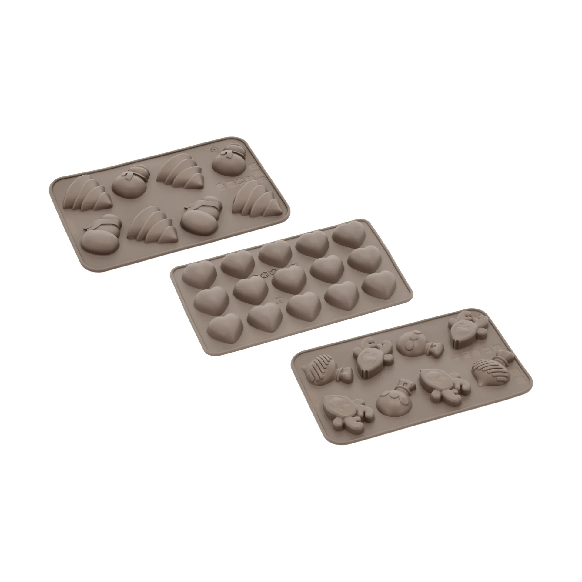 Blomsterbergs chocolate mould, Latte, 3 pieces Blomsterbergs