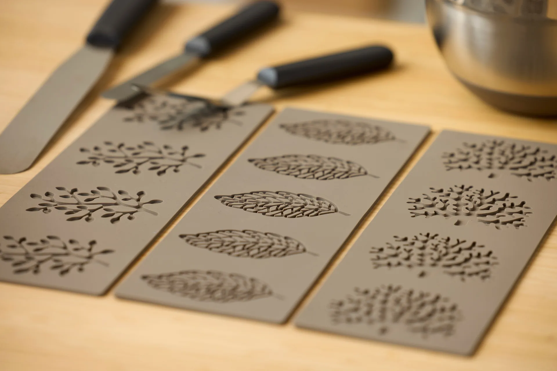 Blomsterbergs tuile silicone mold tree, Latte Blomsterbergs