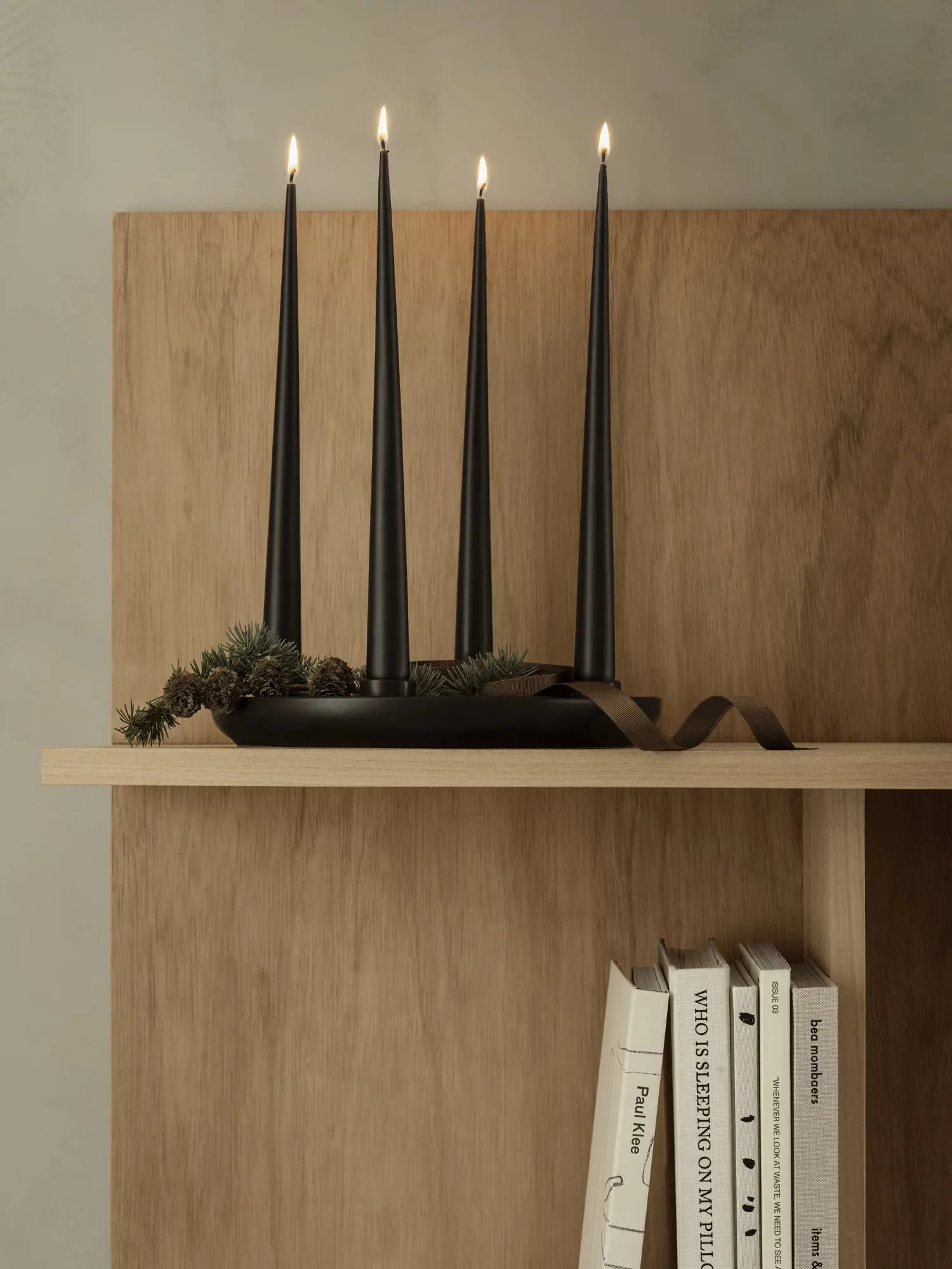 ADVENT candlestick Ø27 cm, Black blomus