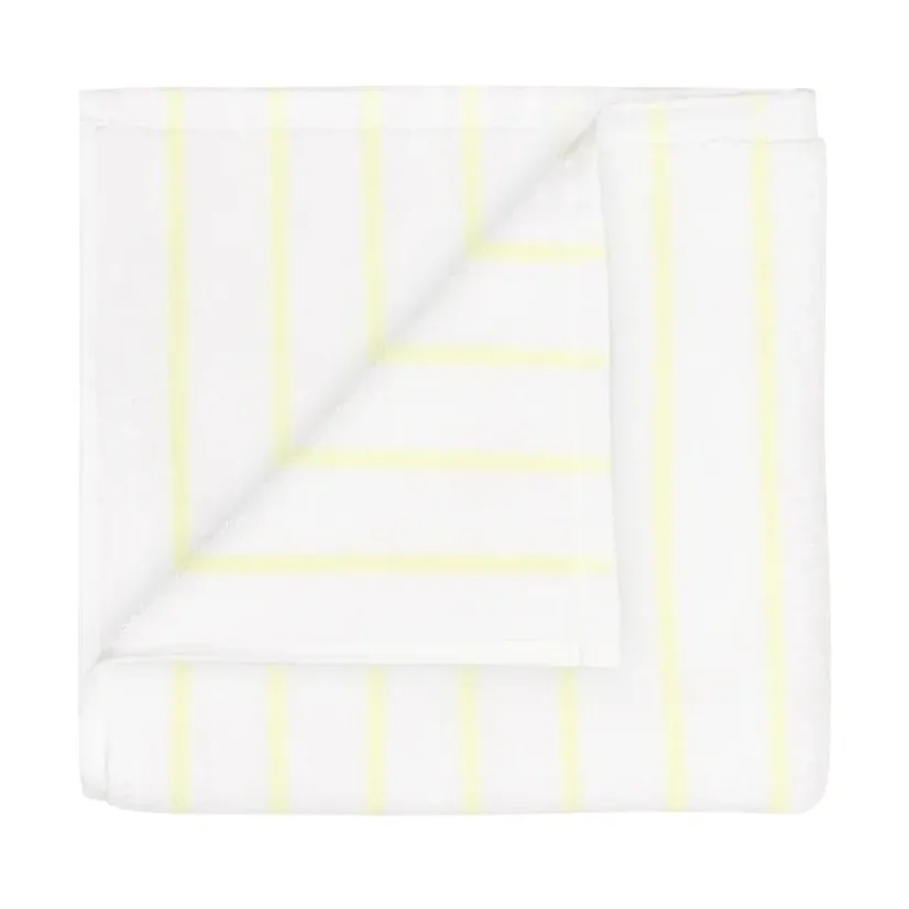 Arto towel, 2-pack, Transparent yellow-white, 30x50 cm blomus