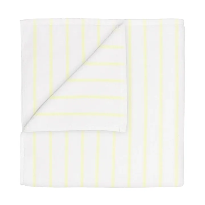 Arto towel - Transparent yellow-white, 70x140 cm - blomus