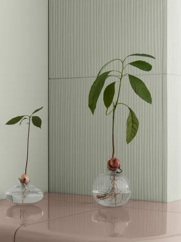 Avo vase 9.5 cm - Clear - blomus