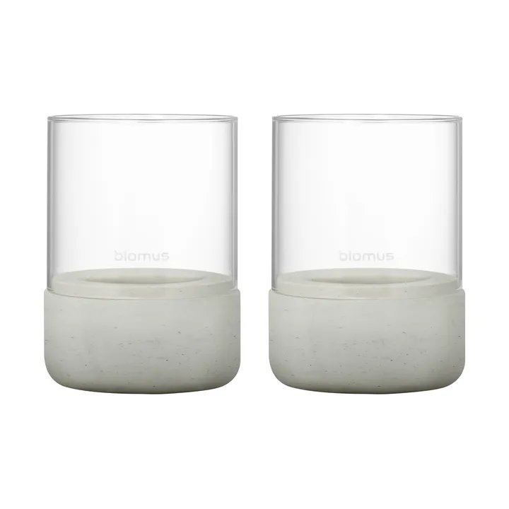 Calma lantern Ø7 cm 2-pack - Light grey - blomus