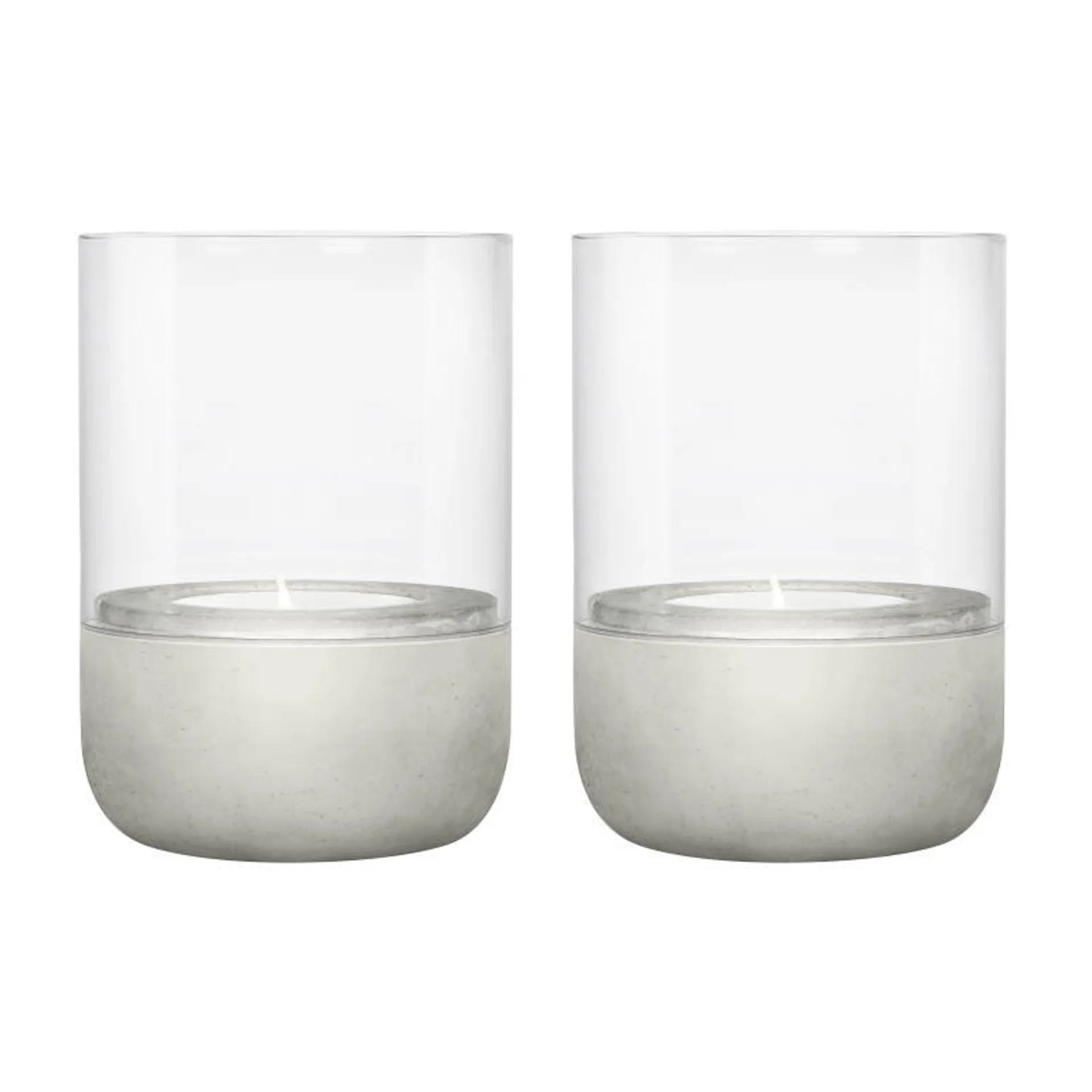 Calma lantern Ø7 cm 2-pack, Light grey blomus