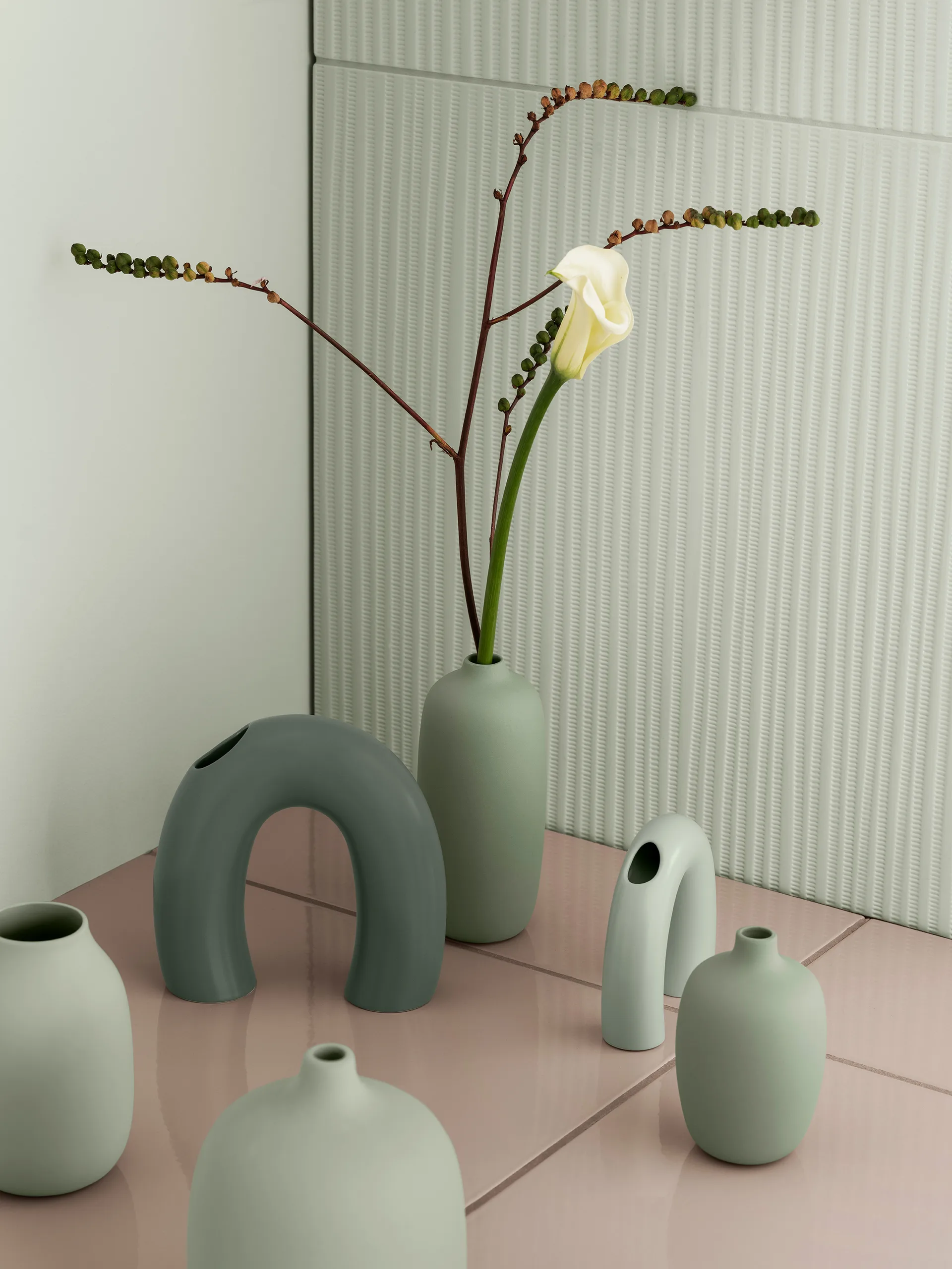 Ceola vase 13 cm, Desert Sage blomus