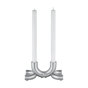Doodle candle holder - Matte stainless steel - blomus