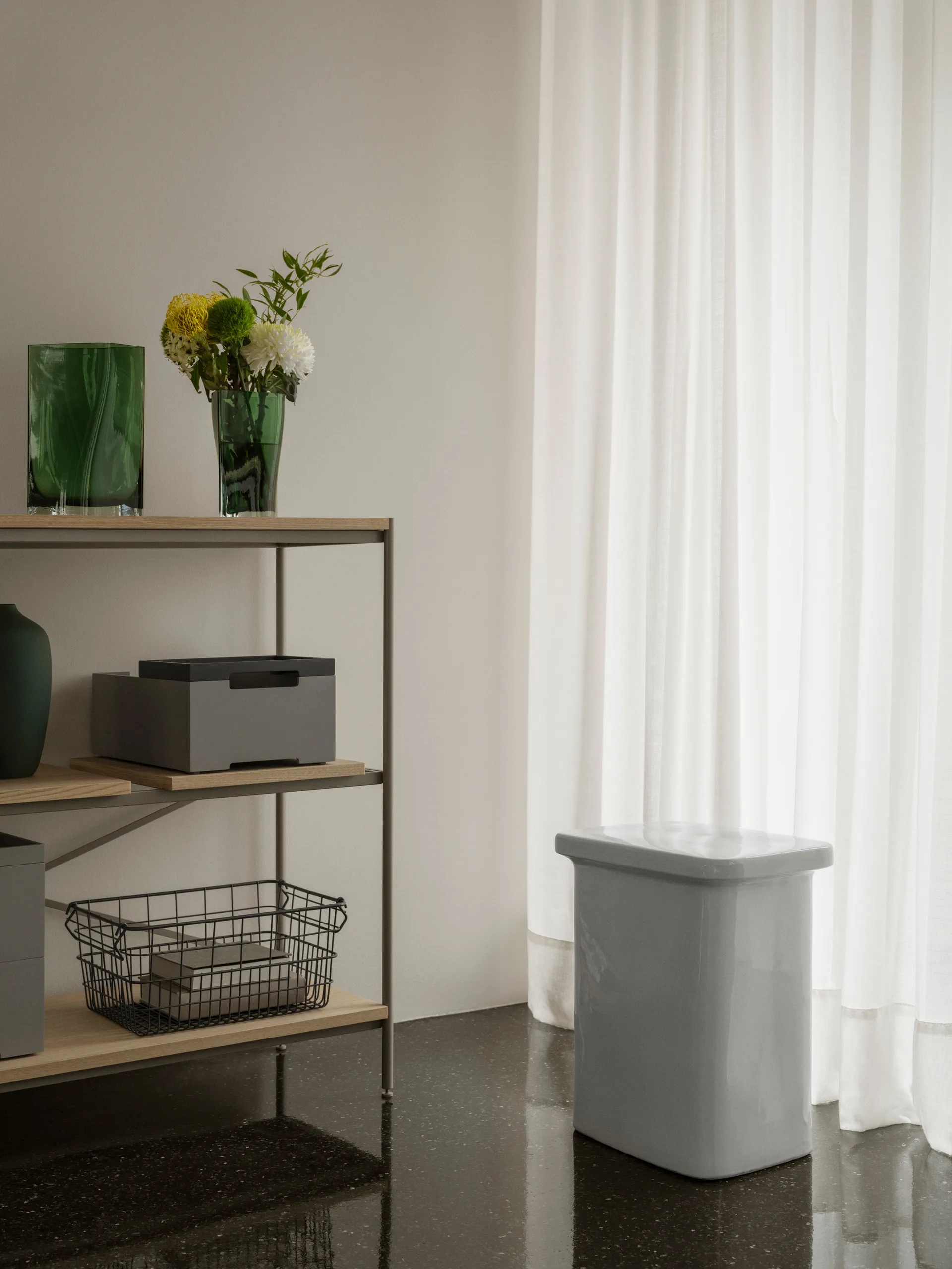 Duasis vase, Agave Green, 21 cm blomus