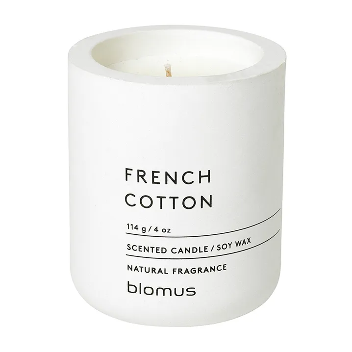 Fraga scented candles 24 hours - French Cotton-Lily White - blomus