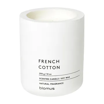 Fraga scented candles 55 hours - French Cotton-Lily White - blomus